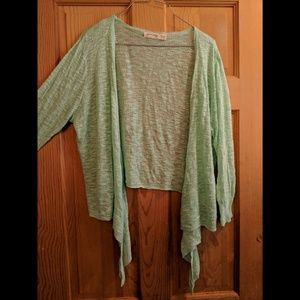 Plus-size Lacy Cardigan Shrug